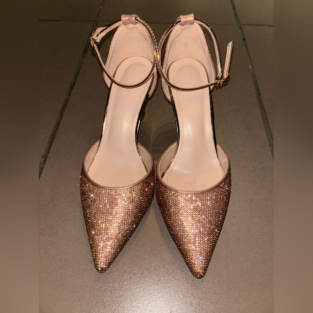 Pink Glitter Heels